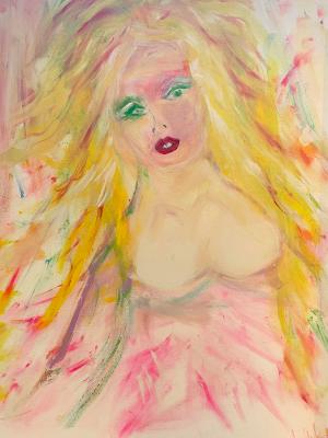 Vivacious Pop Art Lady Vivacious Pop Art Lady