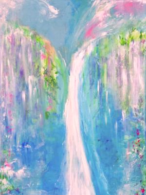 Blue Danube Spring Waterfall SOLD Blue Danube Spring Waterfall SOLD
