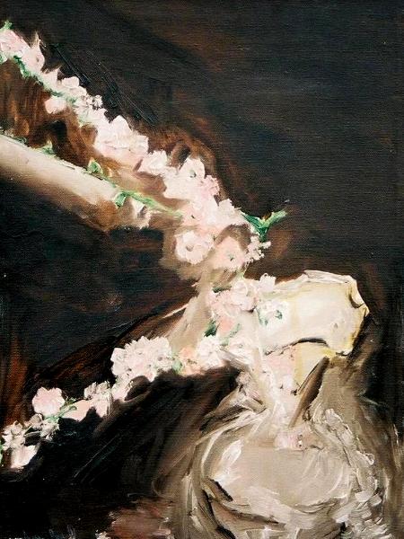 Apple Blossoms in Vase-SOLD